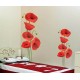 Élethű pipacs csokor - Nyomtatott matrica