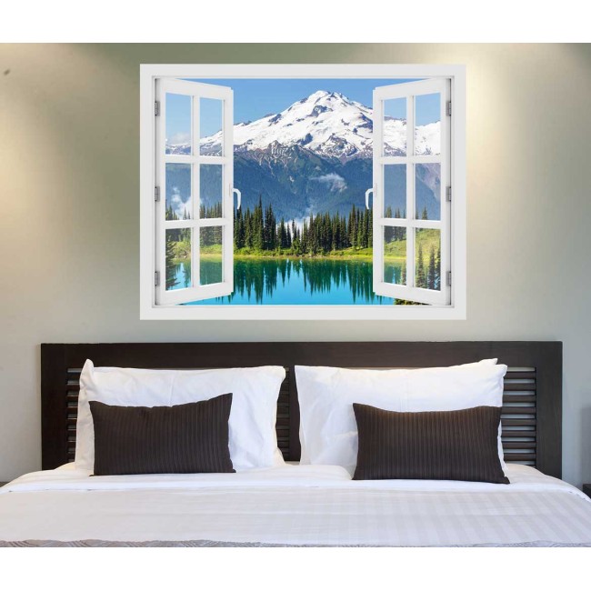 Washingtoni gleccser - 3D hatású ablakos matrica