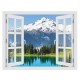 Washingtoni gleccser - 3D hatású ablakos matrica