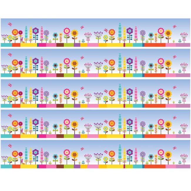 Sokszínű - Nyomtatott bordűr matrica