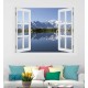 Mont Blanc -hegység - 3D hatású ablakos matrica