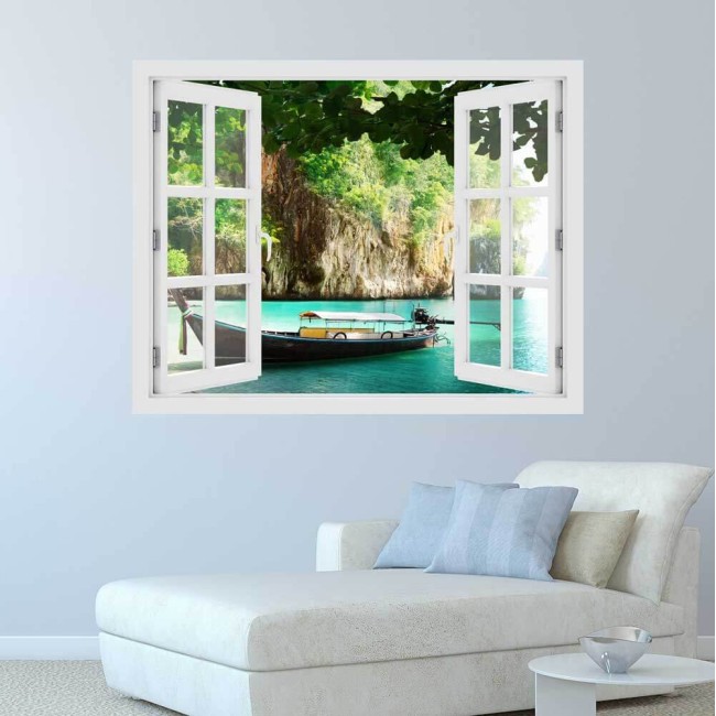 Hajó Thaiföldön - 3D hatású ablakos matrica