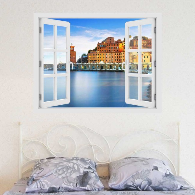 Montalcino, Toscana - 3D hatású ablakos matrica