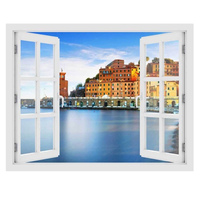 Montalcino, Toscana - 3D hatású ablakos matrica