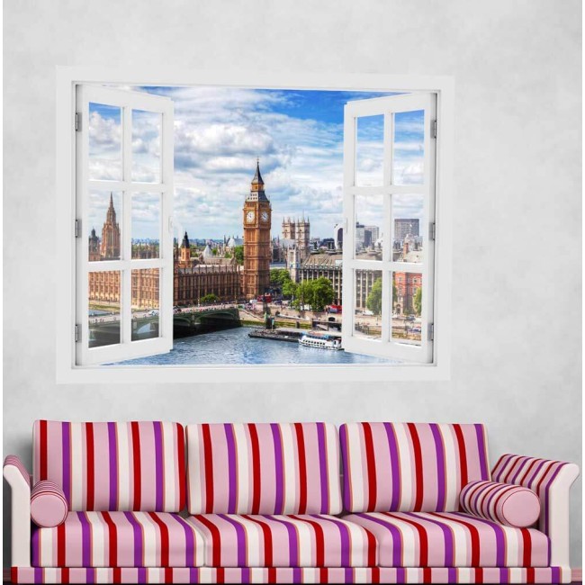 Westminster Bridge, London - 3D hatású ablakos matrica