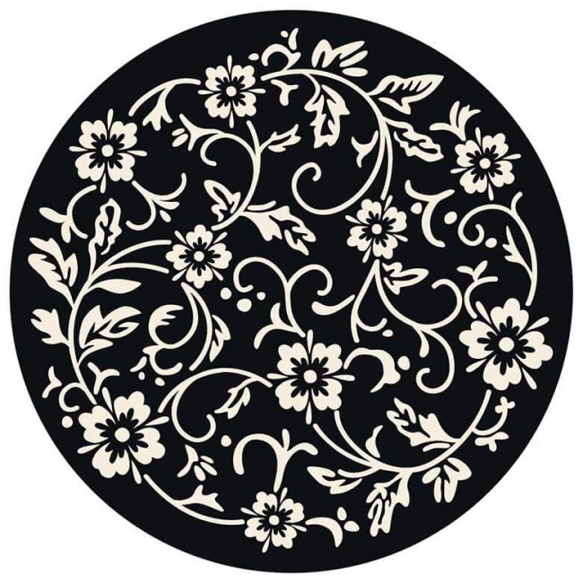 Csempe matrica - Klemátisz - 4 darab