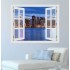 Manhattan Skyline - 3D hatású ablakos matrica