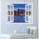 Manhattan Skyline - 3D hatású ablakos matrica