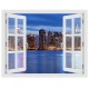 Manhattan Skyline - 3D hatású ablakos matrica