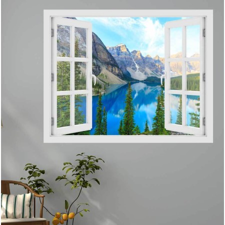 Moraine tó, Canada - 3D hatású ablakos matrica