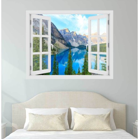 Moraine tó, Canada - 3D hatású ablakos matrica