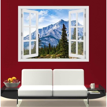 Alberta hegység, Canada - 3D hatású ablakos matrica