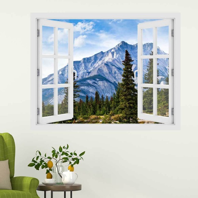 Alberta hegység, Canada - 3D hatású ablakos matrica