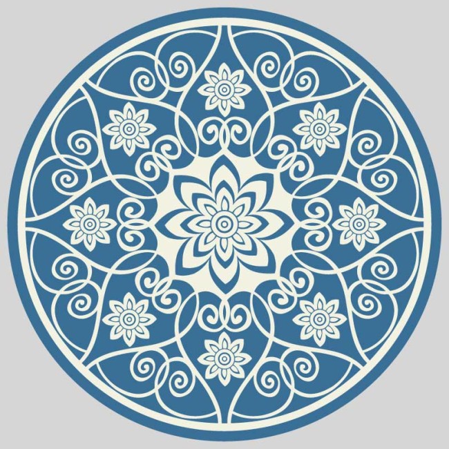 Csempe matrica - Görög minta - 4 darab