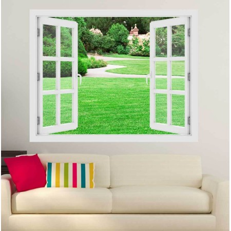 Mágikus kert - 3D hatású ablakos matrica