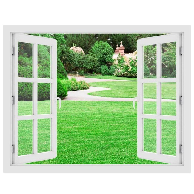 Mágikus kert - 3D hatású ablakos matrica