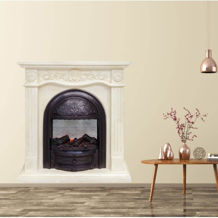 Elegáns kandalló - 3D hatású nyomtatott matrica