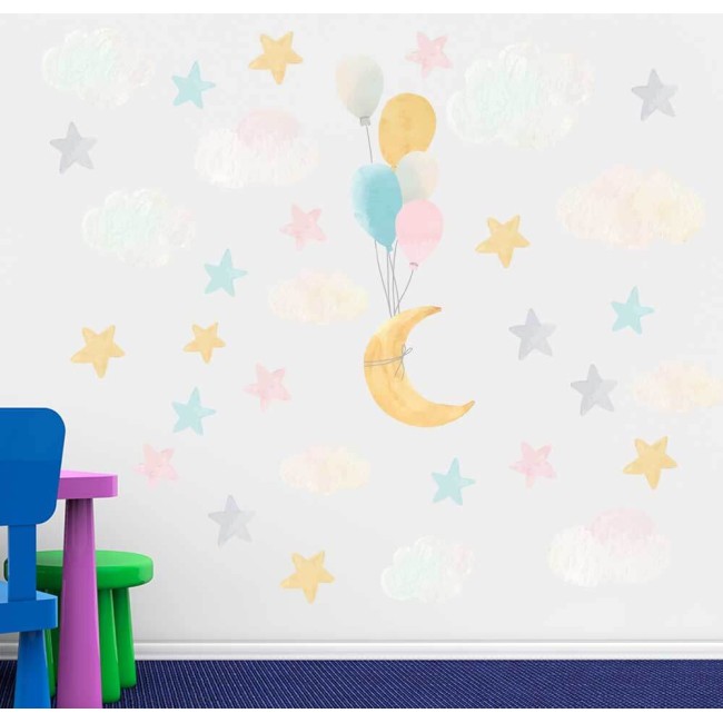 Akvarell - Színes matrica csomag