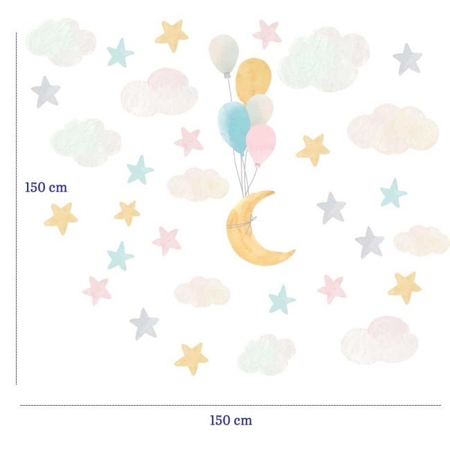 Akvarell - Színes matrica csomag