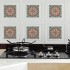 Csempe matrica - Pattern - 4 darab