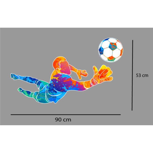 Színes labdarúgó - Falmatrica