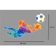 Színes labdarúgó - Falmatrica