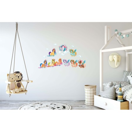 Unikornisok - Színes Matrica