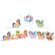 Unikornisok - Színes Matrica