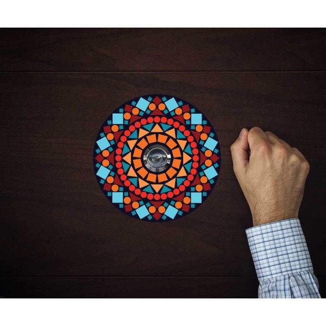 Ajtókitekintő/ Kukucskáló matrica -  Kaleidoszkóp