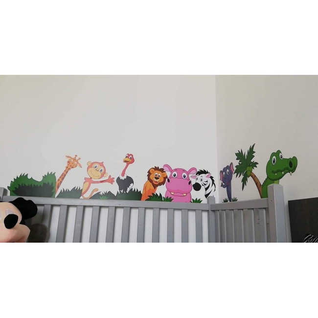 Állatkerti állatok - Színes matrica csomag