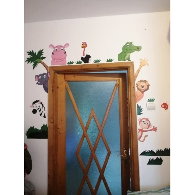 Állatkerti állatok - Színes matrica csomag