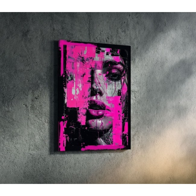 Kereten Túli Vászonkép - Neon Profil