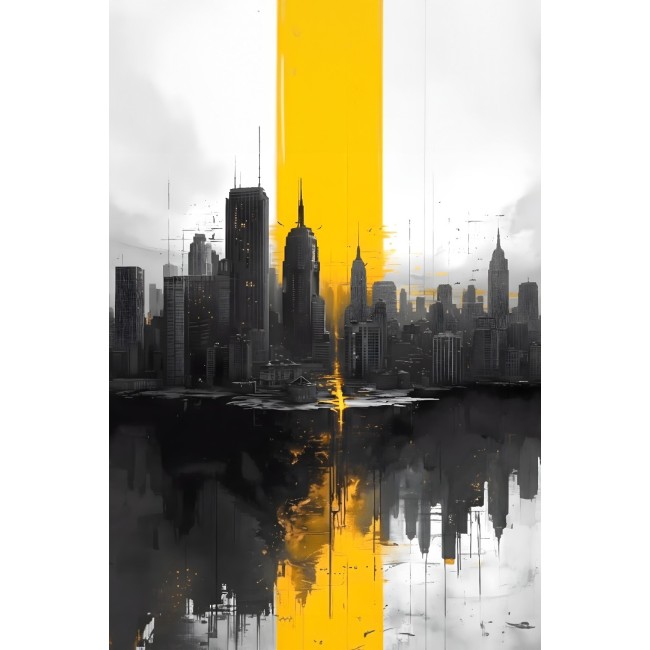 Kereten Túli Vászonkép - Metropolisz Fénye