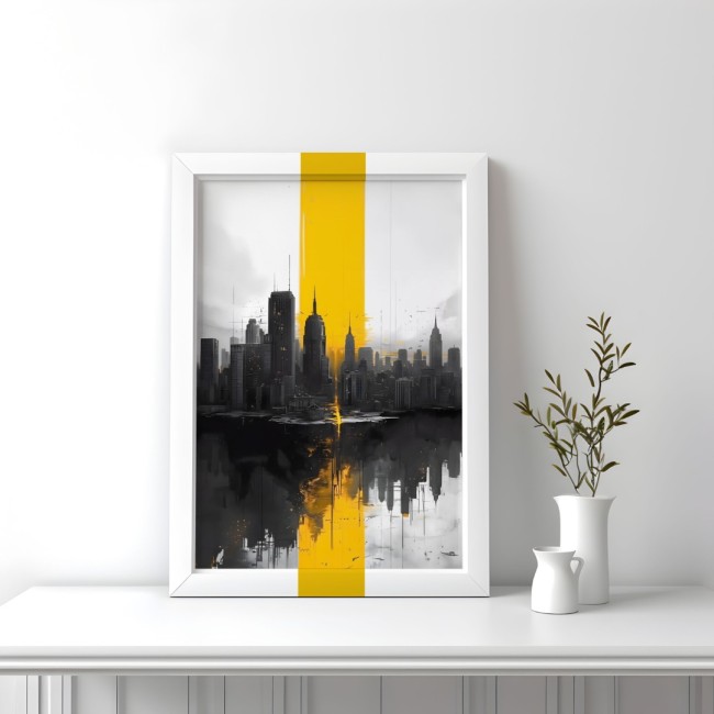 Kereten Túli Vászonkép - Metropolisz Fénye