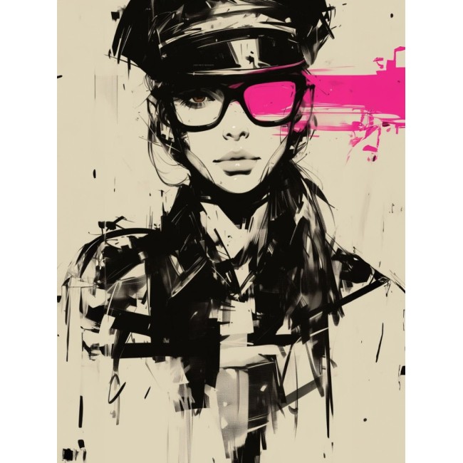 Kereten Túli Vászonkép - Cyber Punk Portré