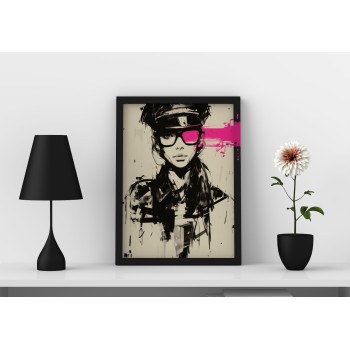 Kereten Túli Vászonkép - Cyber Punk Portré