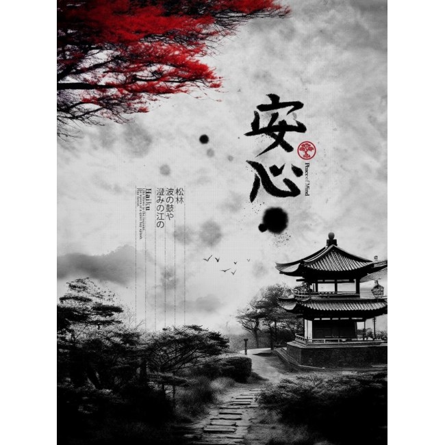 Kereten Túli Vászonkép - Vörös Shinto