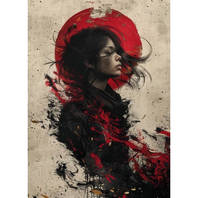 Kereten Túli Vászonkép - Vörös Aura