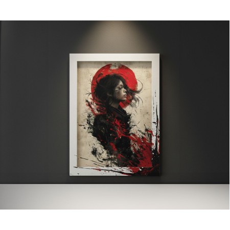 Kereten Túli Vászonkép - Vörös Aura