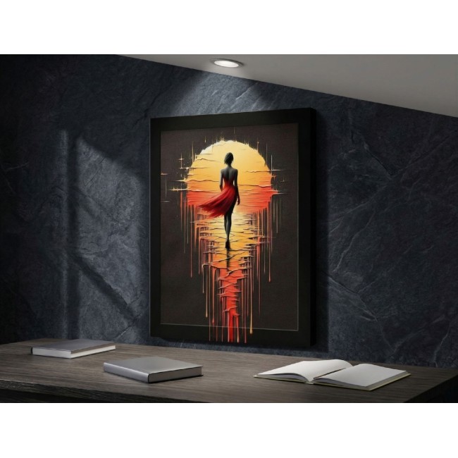 Kereten Túli Vászonkép - Olvadó Nap