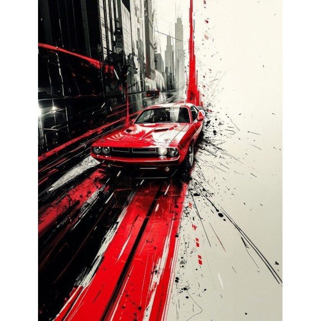 Kereten Túli Vászonkép - Sebesség Vihara