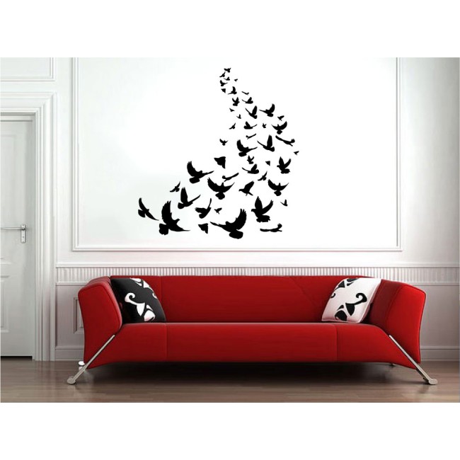 Szálló madarak - Falmatrica / Faltetoválás