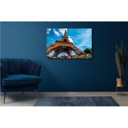 Wide Angle Eiffel - Vászonkép AKCIÓ - 60x90 cm