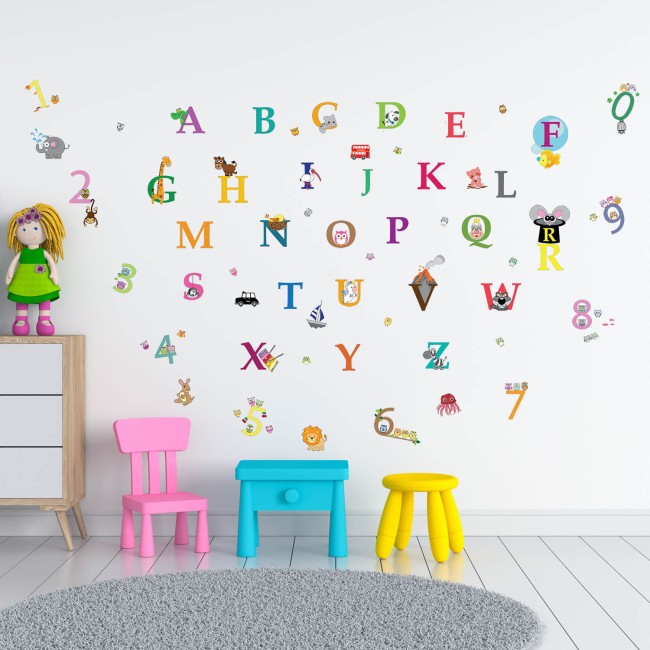 Angol ABC és számok - Matrica csomag
