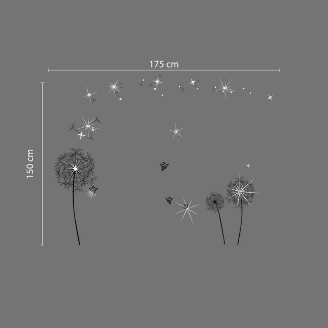 Pitypang Swarovski kristályokkal - Falmatrica