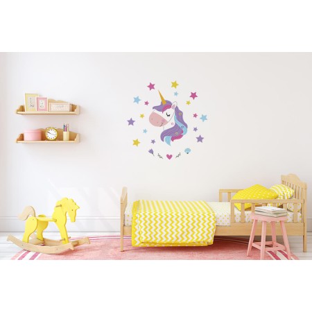 Mágikus Egyszarvú - Falmatrica