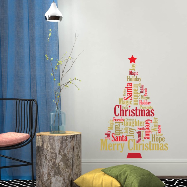 Angol idézet karácsonyfa - Falmatrica