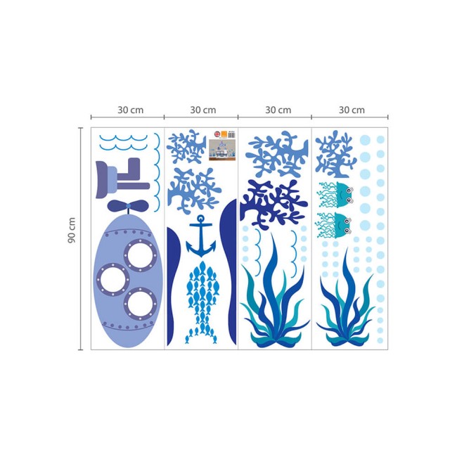 Óceáni világ - Falmatrica