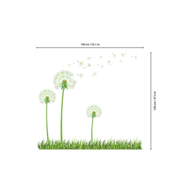 Pitypangok - Foszforeszkáló falmatrica