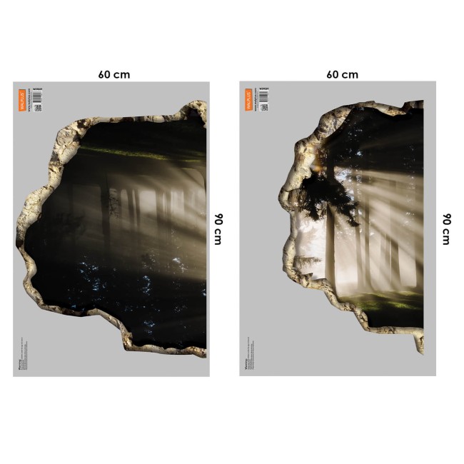 Kilátás a 3D-s falon keresztül - Erdő